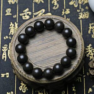 Intangible Cultural Heritage Ancient Formula Hexiang Beads | Black Dragon Ambergris Handcrafted Natural Incense Bracelet | Hexiang Medicinal Incense Vintage Style Bracelet